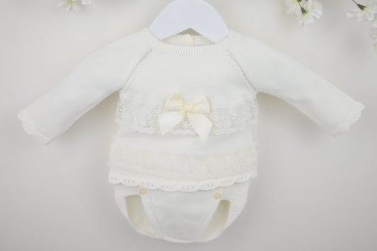 Arianna Pants Suit  Ivory