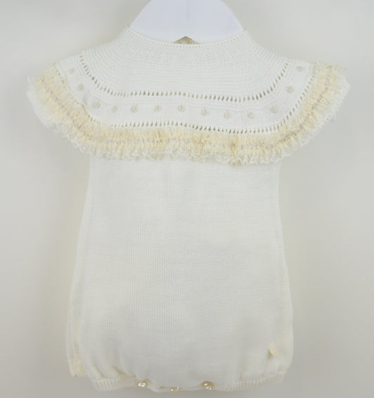 Gia Romper Ivory