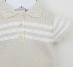 Mateo Shorts Suit  Natural/White
