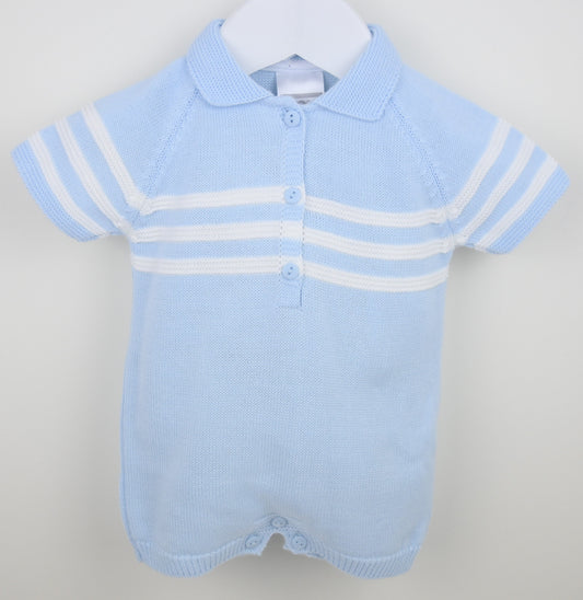 Mateo Romper Suit Blue