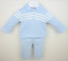Mateo Trouser Suit Blue