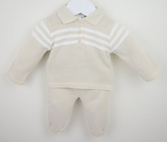 Mateo Trouser Suit Natural