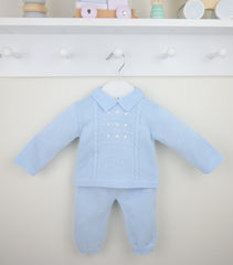Thomas Trouser Suit Blue