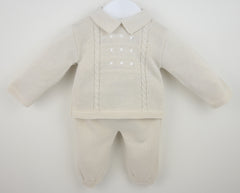 Thomas Trouser Suit Natural