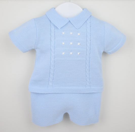 Thomas Shorts Suit Blue/White