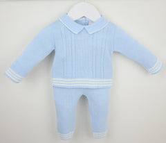 Mario Trouser Suit Blue
