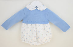Rocking Horse Romper Dusky Blue