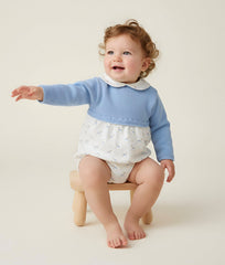Rocking Horse Romper Dusky Blue