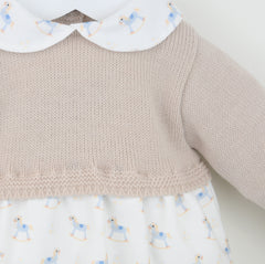 Rocking Horse Romper Natural