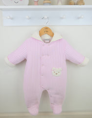 Bear Snowsuit Pink