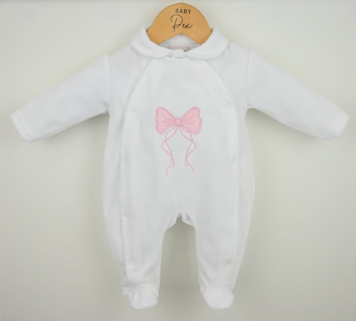 Hallie Sleepsuit White
