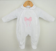 Hallie Sleepsuit White