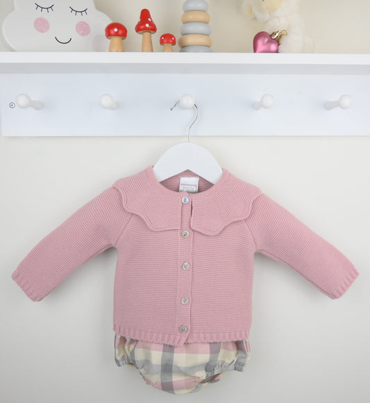 Liza Cardigan Set Dusky Pink