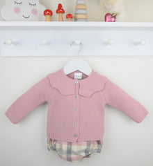 Liza Cardigan Set Dusky Pink