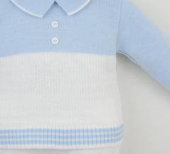 Parker Trouser Suit Blue/White
