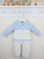Parker Trouser Suit Blue/White