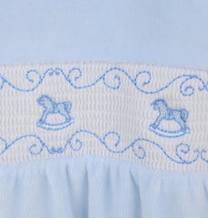 Rocking Horse Sleepsuit Blue