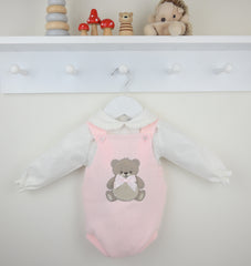 Girls Teddy Outfit Pink