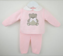 Girls Teddy Suit Pink