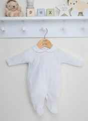Classic Baby Sleepsuit White
