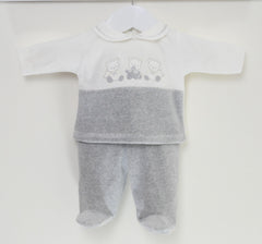 Silver Bears Baby Pyjamas