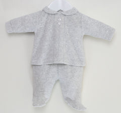 Classic Baby Pyjamas Silver Grey