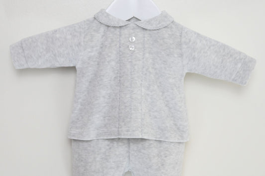 Classic Baby Pyjamas Silver Grey