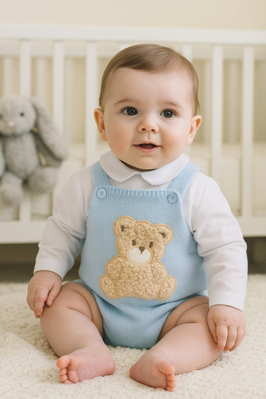 Boys Bear Outfit Blue