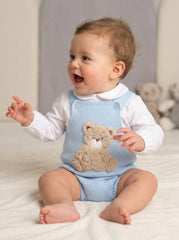Boys Bear Outfit Blue