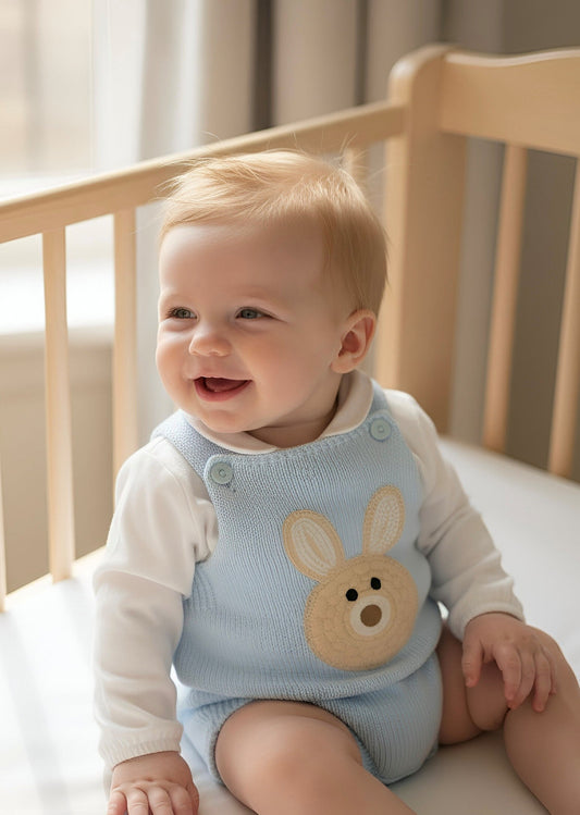 Boys Bunny Outfit Pale Blue