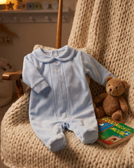 Classic Baby Sleepsuit Blue