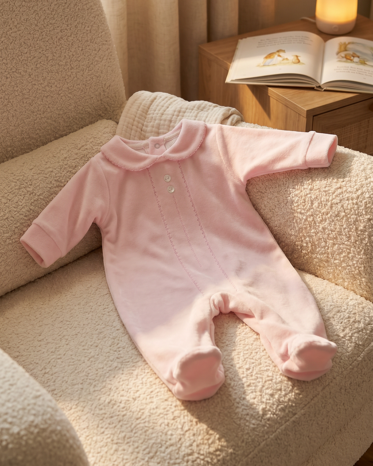 Classic Baby Sleepsuit Pink