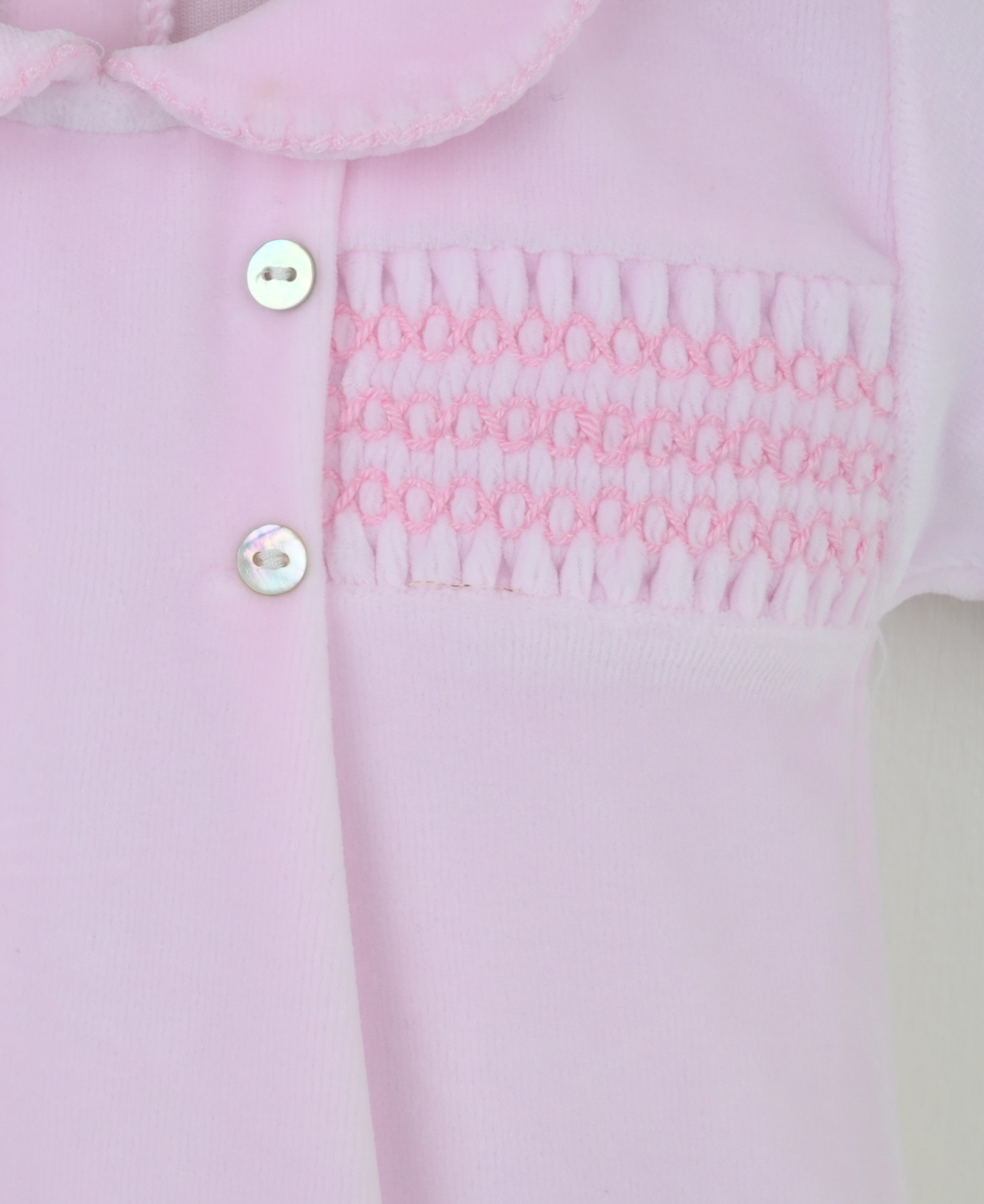 Heirloom Sleepsuit Pink - Daydream Babywear