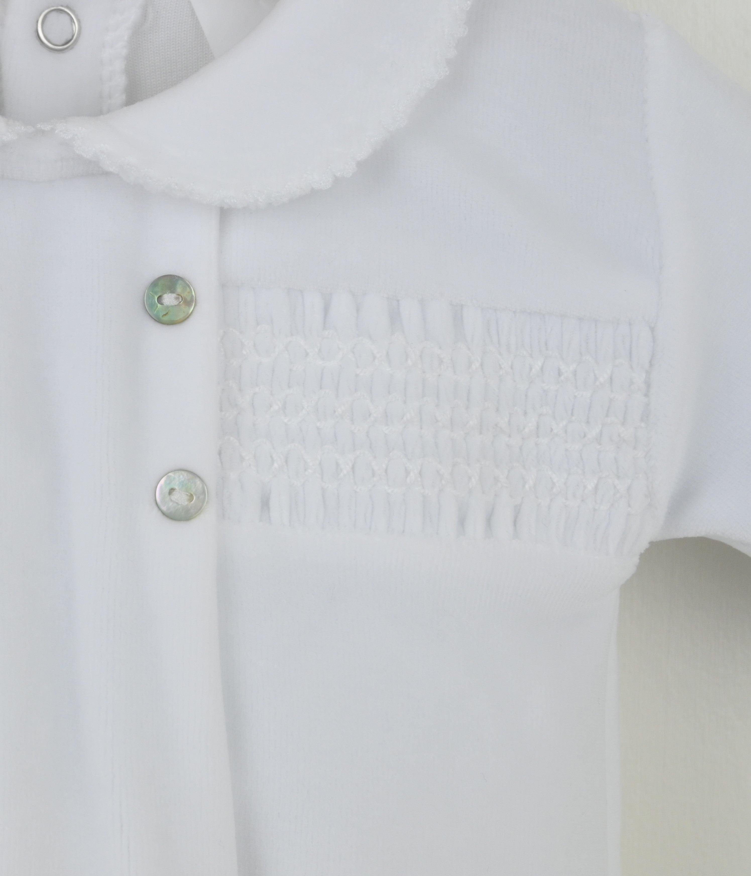 Heirloom Sleepsuit White - Daydream Babywear