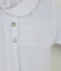 Heirloom Sleepsuit White - Daydream Babywear