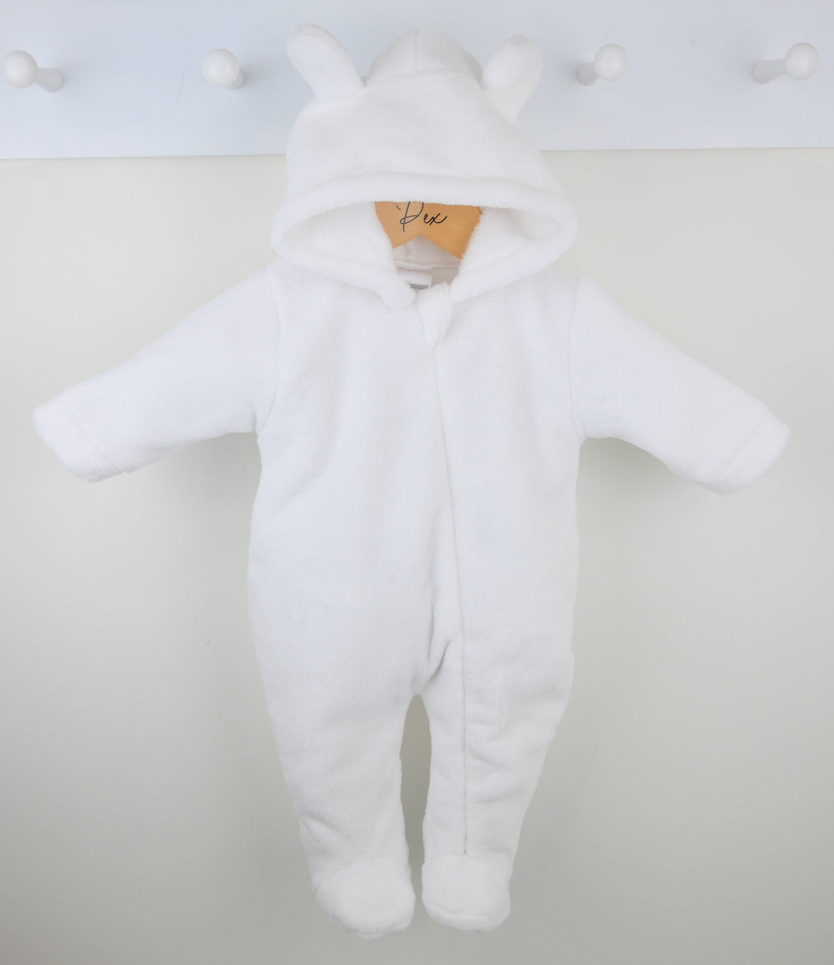 Snuggle Sleepsuit White