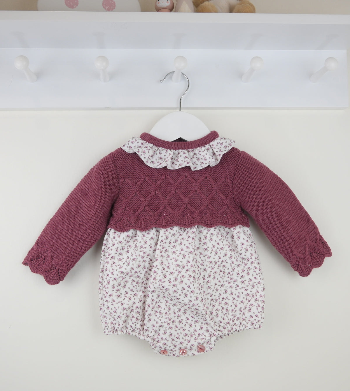 Leah Romper Raspberry