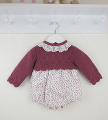 Leah Romper Raspberry