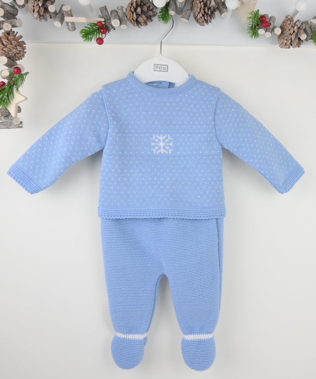 Snowflake Suit Dusky Blue