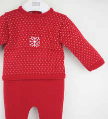 Snowflake Suit Red