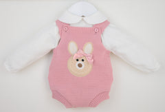 Girls Bunny Outfit Dusky Pink