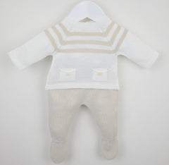 Julius 3 Piece Suit White/Natural