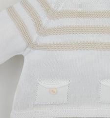 Julius 3 Piece Suit White/Natural