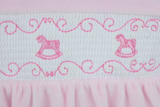 Rocking Horse Sleepsuit Pink