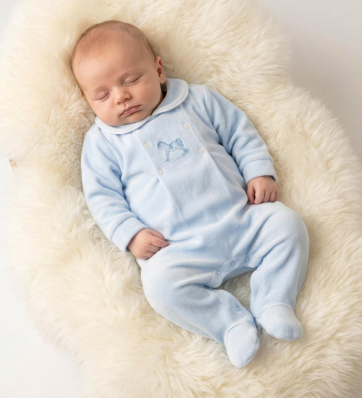 George Sleepsuit Blue
