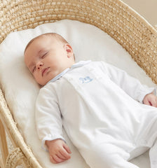 George Sleepsuit White