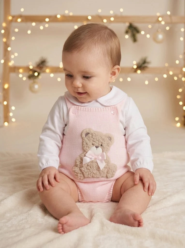 Girls Bear Outfit Pink