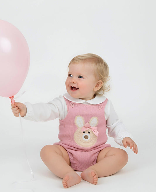 Girls Bunny Outfit Dusky Pink