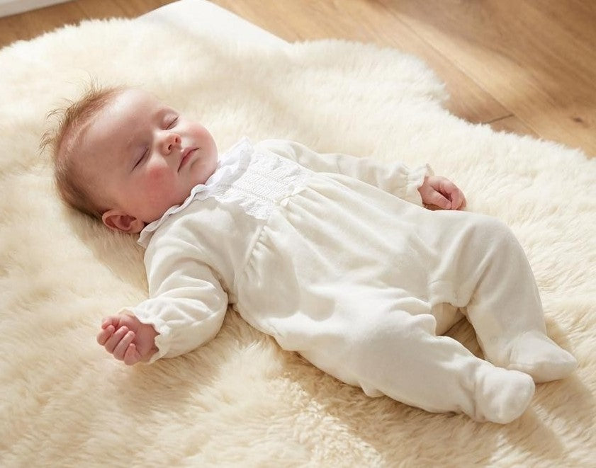 Hannah Sleepsuit Ivory