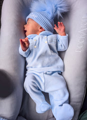 Heirloom Baby Pyjamas Blue - Daydream Babywear